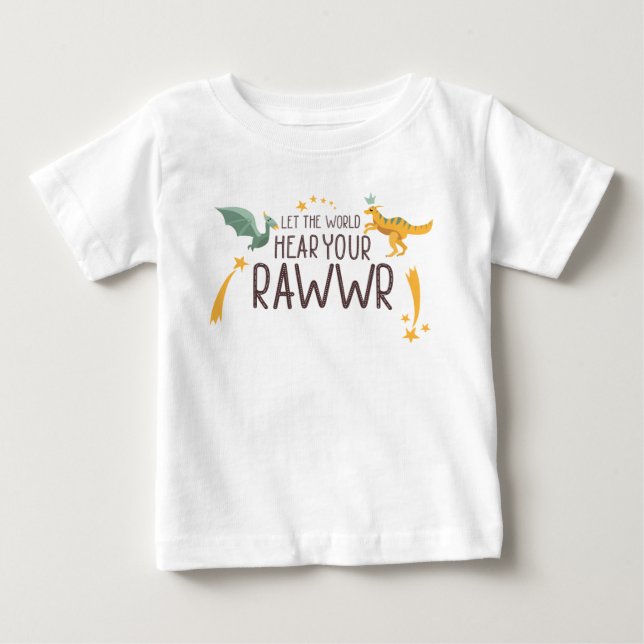 Lass der Welt höre dein Gehör Baby T-shirt (Vorderseite)