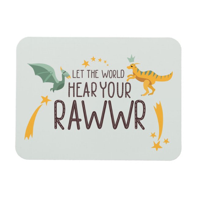 Lass der Welt höre dein Gehör Magnet (Horizontal)