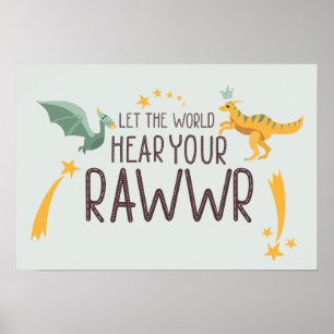 Lass der Welt höre dein Gehör Poster