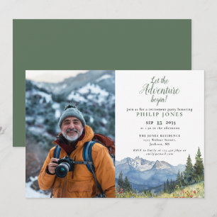 Lass des Abenteuers Begin Mountain Foto Rente Einladung