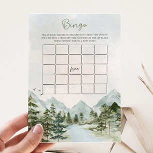 Lass des Adventure Begin Baby Shower Bingo Game