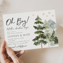 Lass des Adventure Begin Baby Shower Einladungen