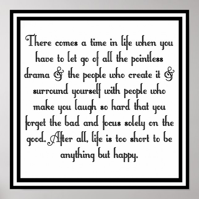 Lass des Dramas Poster (Vorne)