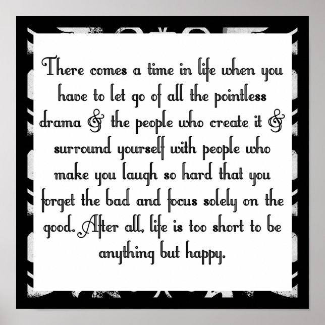 Lass des Dramas Poster (Vorne)