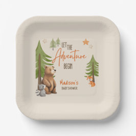 Lass des Erlebnisbeginns Pappteller