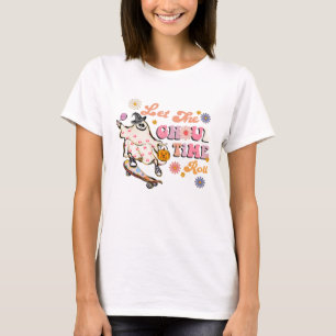 Lass des Ghoul Time Roll Retro Halloween T-Shirt