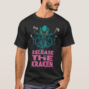 Lass des Kraken Tea Octopus Monster Tentacle T-Shirt