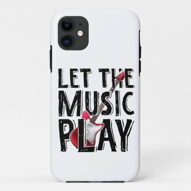 Lass des Musikspiels Electric Guitar Case-Mate iPhone Hülle (Rückseite)