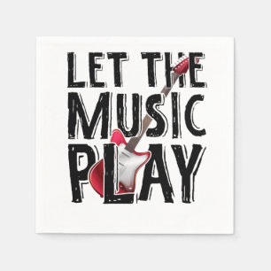 Lass des Musikspiels Electric Guitar Serviette
