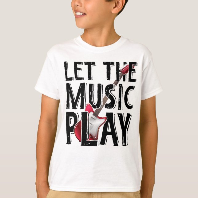 Lass des Musikspiels Electric Guitar T-Shirt (Vorderseite)