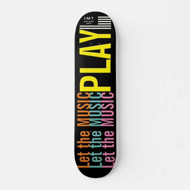 LASS DES MUSIKSPIELS JMT 7 3/4" Skateboard Deck (Vorne)