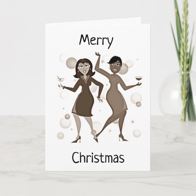 LASS DES PARTY **MERRY CHRISTMAS** FEIERTAGSKARTE (Vorderseite)