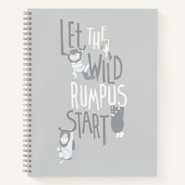 Lass des Wilden Rumpus Start Notizbuch (Vorderseite)