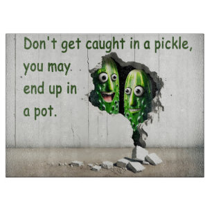 Lass dich nicht in einer Klappe halten Schneidebrett