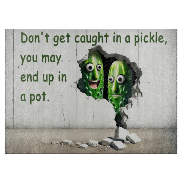 Lass dich nicht in einer Klappe halten Schneidebrett (Vorderseite)