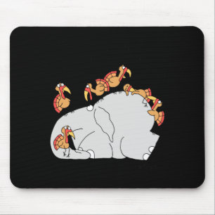 Lass dich nicht von den Truthähnen unterkriegen Mousepad