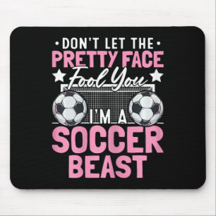 Lass dich nicht von meinem hübschen Gesicht täusch Mousepad
