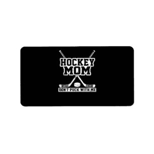 Lass dich nicht von mir abhalten, wenn ich Hockey  Adressaufkleber