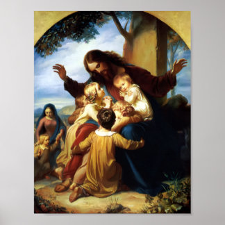 Lass die Kinder von Carl Vogelstein zu mir Poster