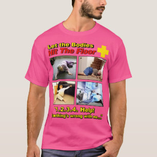 Lass die Leichen auf den Boden und kann nicht aufs T-Shirt