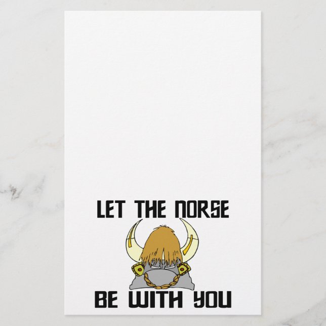 Lass die Norse mit dir Briefpapier (Vorderseite)