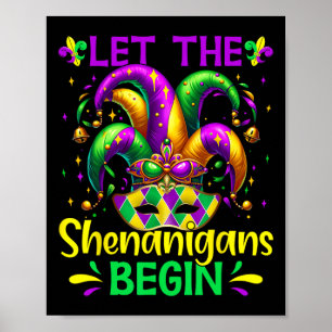 Lass die Shenanigans Begin Mardi Gras Poster