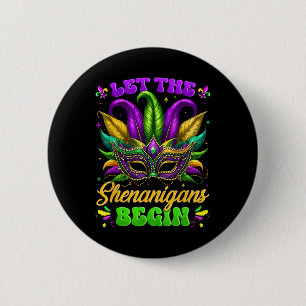 Lass Die Shenanigans Begin Mardi Gras Shirts Männe Button
