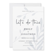 Lass dieses Foliage Dusty Blue Save the Date