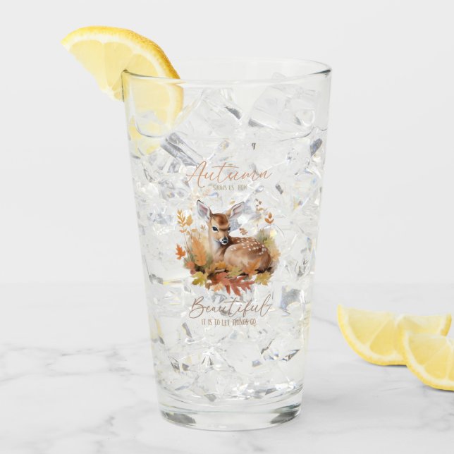 Lass Dinge gehen Herbst Glas (Vorderseite Ice)