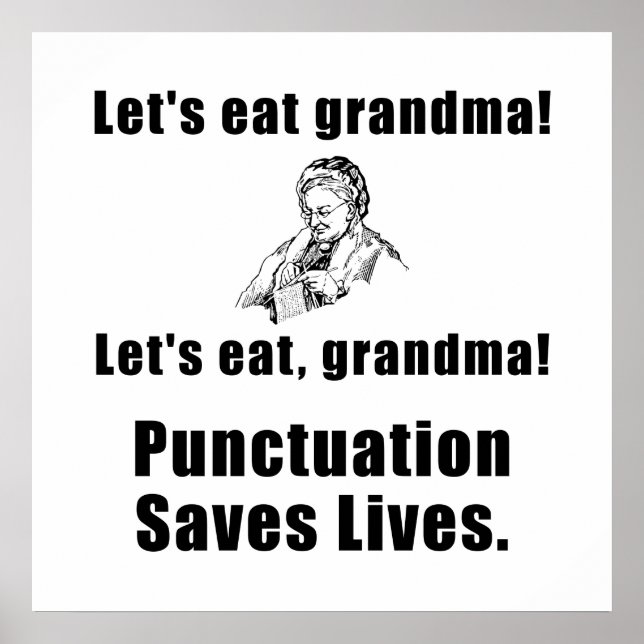 Lass Eat Oma Poster (Vorne)