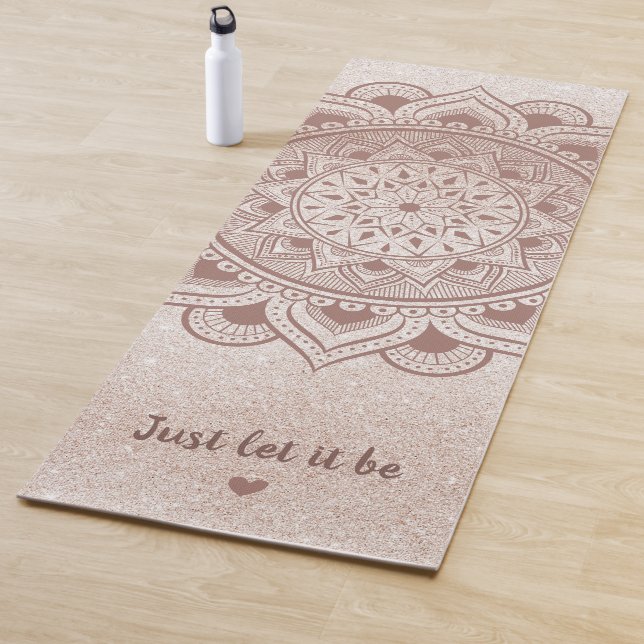 Lass einfach, es sei eine Rose für maßgeschneidert Yogamatte (Beispiel)
