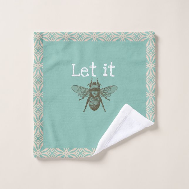 Lass es "BEE" Waschtuch Waschlappen (Waschlappen)
