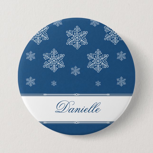 Lass es den Holiday Button, Royal Blue Button (Vorderseite)