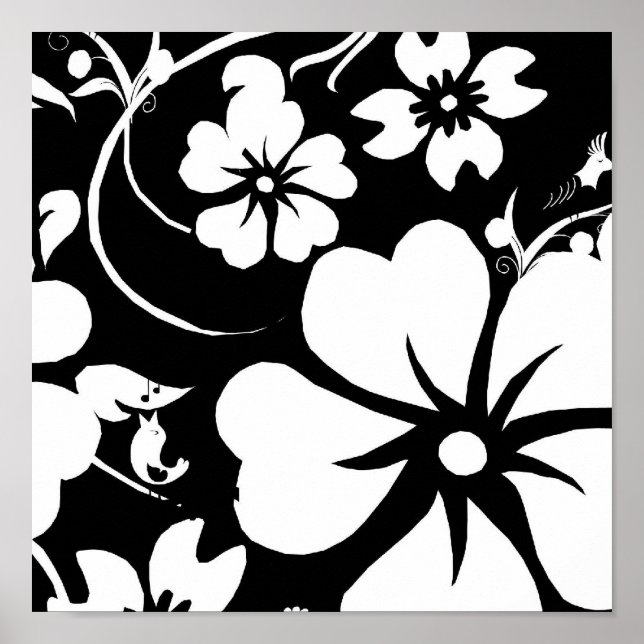 Lass es einrahmen! - Trendy Floral Art Poster (Vorne)