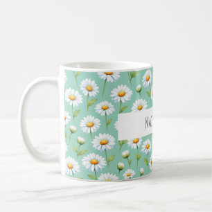 Lass es geschehen - Aquarell-Gänseblümchen Kaffeetasse