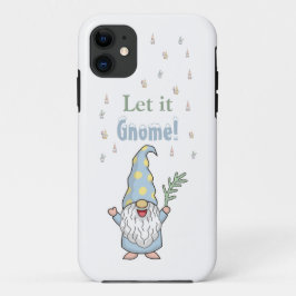 Lass es Gnome Snow Niedlich Modern Winter Case-Mate iPhone Hülle