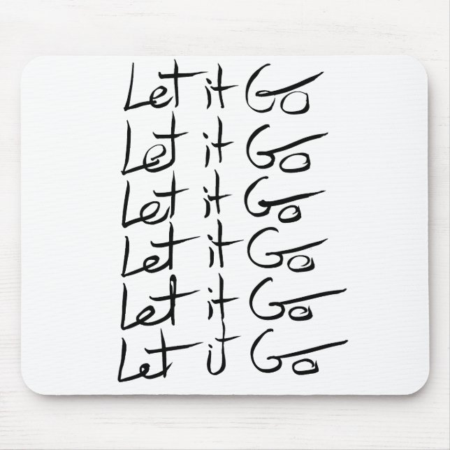 Lass es GO! Motivierend Kalligraphie Mousepad (Vorne)