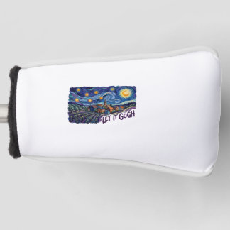 "Lass es Gogh" mit Gogh-Malerei lustiger Wortwitz- Golf Headcover