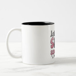 Lass es irgendwo anders schneegehen zweifarbige tasse