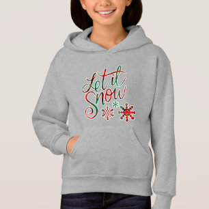 Lass es Karierte Mädchen schwitzen Hoodie