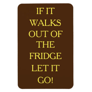 Lass es los! Flexibler Fotomagnet Magnet