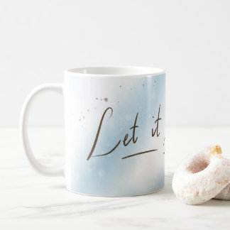 Lass es loser Becher | Mädchen in Blau Kaffeetasse
