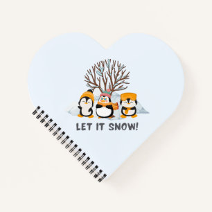 Lass es Pinguine schneien Notizbuch