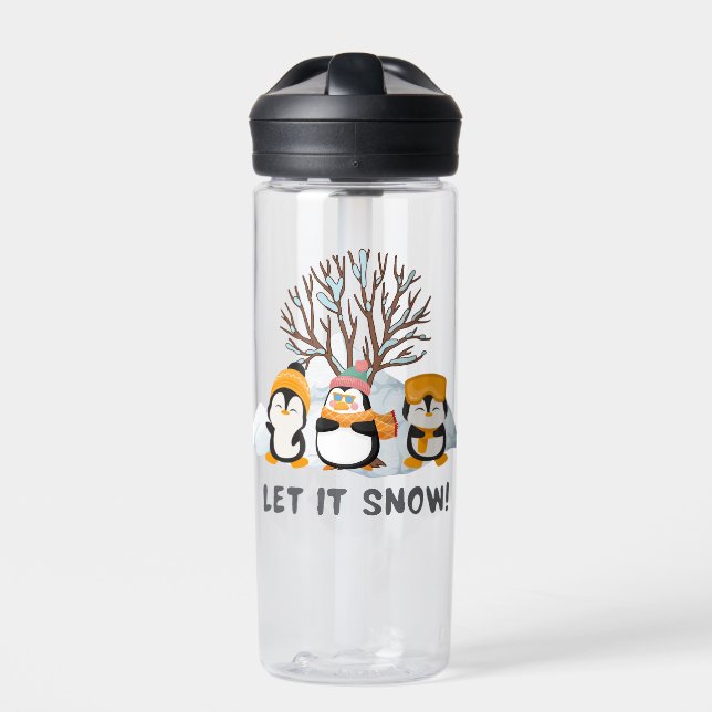Lass es Pinguine schneien Trinkflasche (Vorderseite)