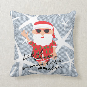 Lass es Schnee Funny Florida Weihnachten Weihnacht Kissen