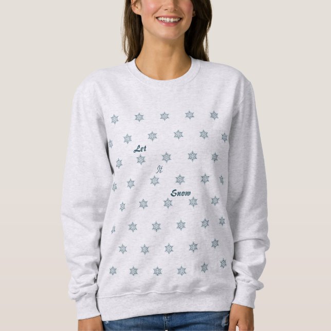 Lass es Schnee Pulli (Vorderseite)