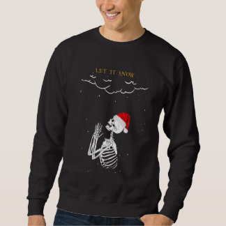Lass-es-Schnee-Skelett Sweatshirt