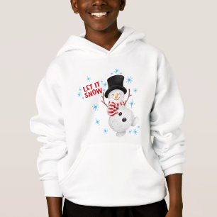 Lass es Schnee Snowman Hoodie