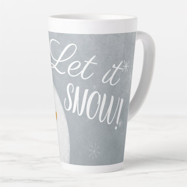Lass es Schnee Snowman Milchtasse (Rechte Ecke)