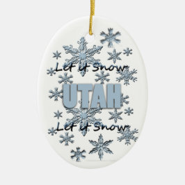 Lass es Schnee Utah Weihnachtsschmuck